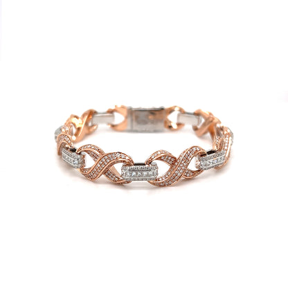 Diamond Infinity Link Bracelet