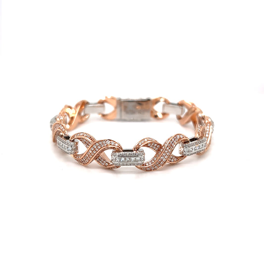 Diamond Infinity Link Bracelet