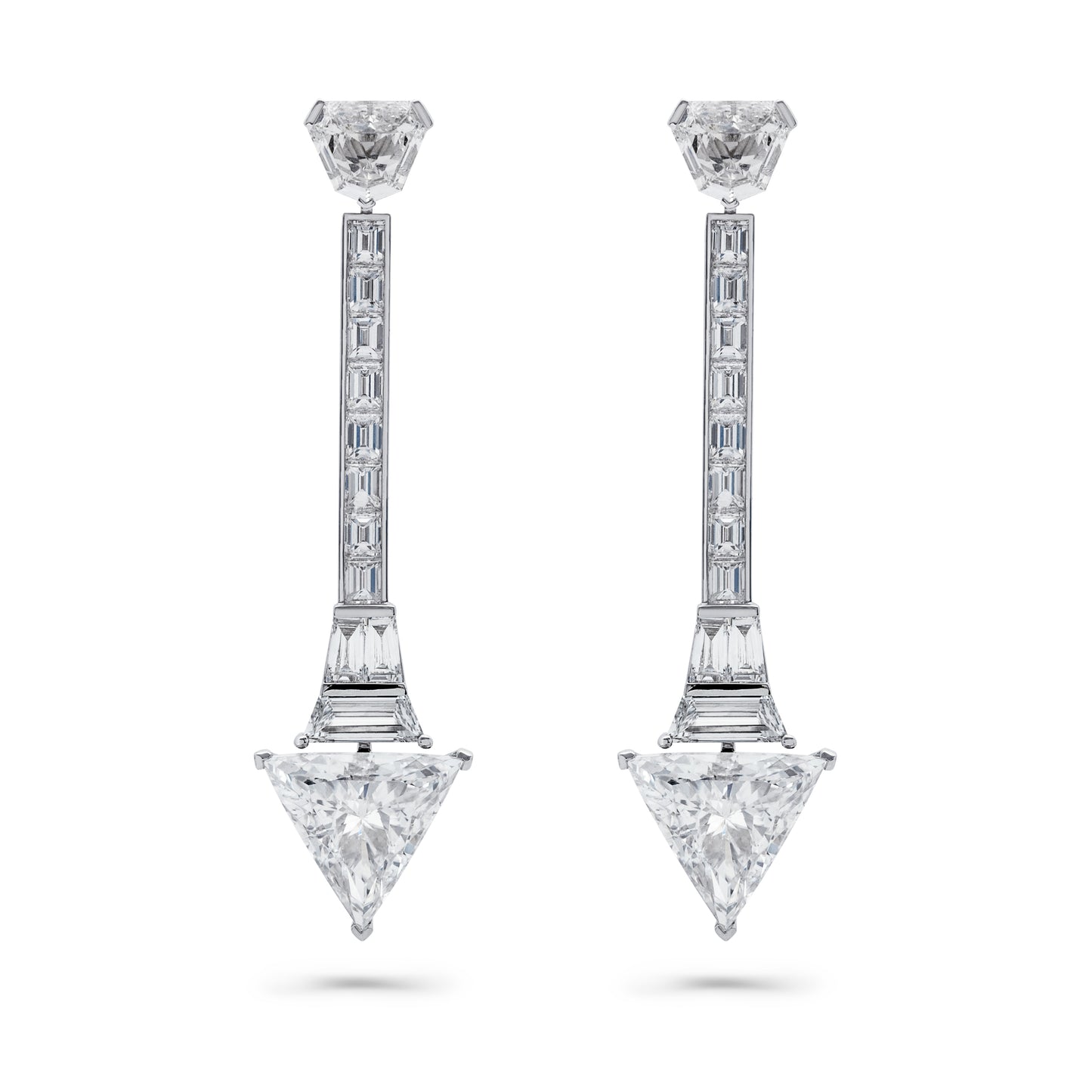 Triangle Diamond Earrings