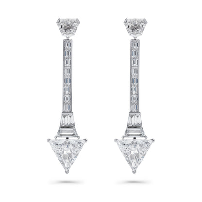 Triangle Diamond Earrings