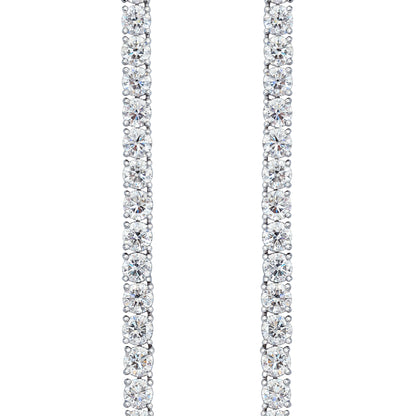 Round Diamond Tennis Necklace