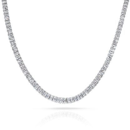 Baguette Diamond Tennis Necklace