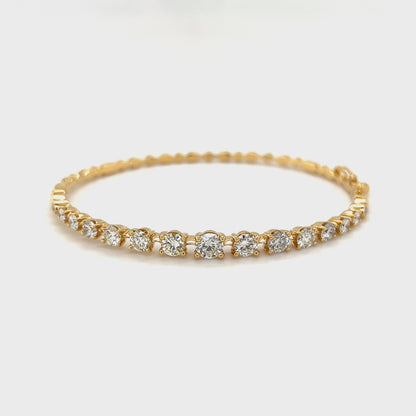 Graduating Diamond Bangle