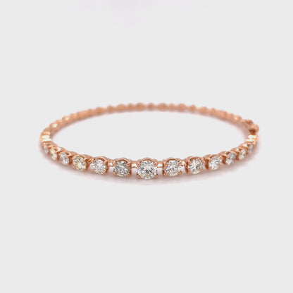 Graduating Diamond Bangle