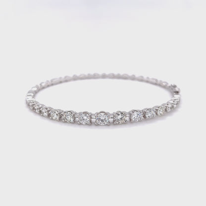 Graduating Diamond Bangle