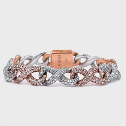 Diamond Infinity Link Bracelet