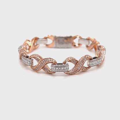 Diamond Infinity Link Bracelet